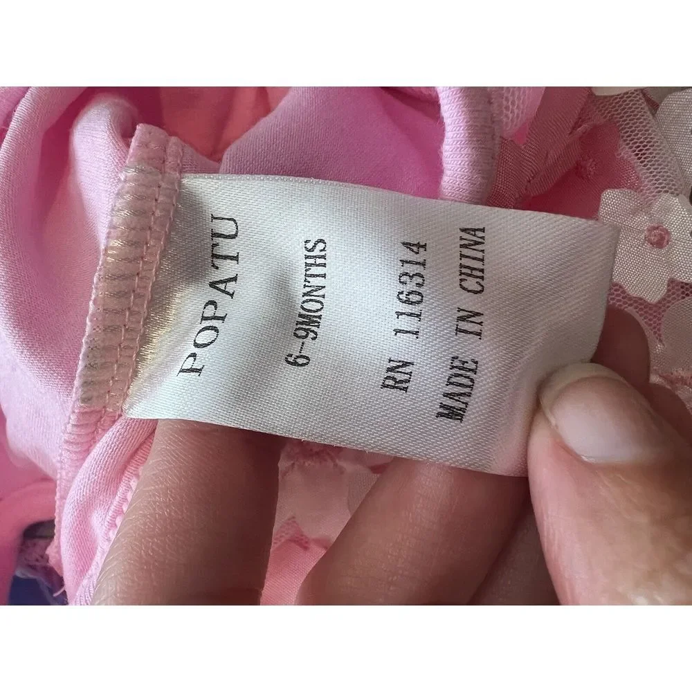 BABY PICTURES OUTFIT Baby Size 6-9 Mos One Piece Outfit Tulle Skirt 3D‎ Floral